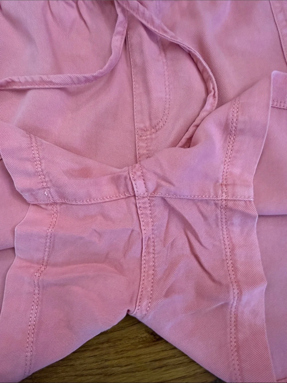 Gap Lyocell Pull On Shorts Peachy Pink Elastic Waist Casual Lounge Size Large